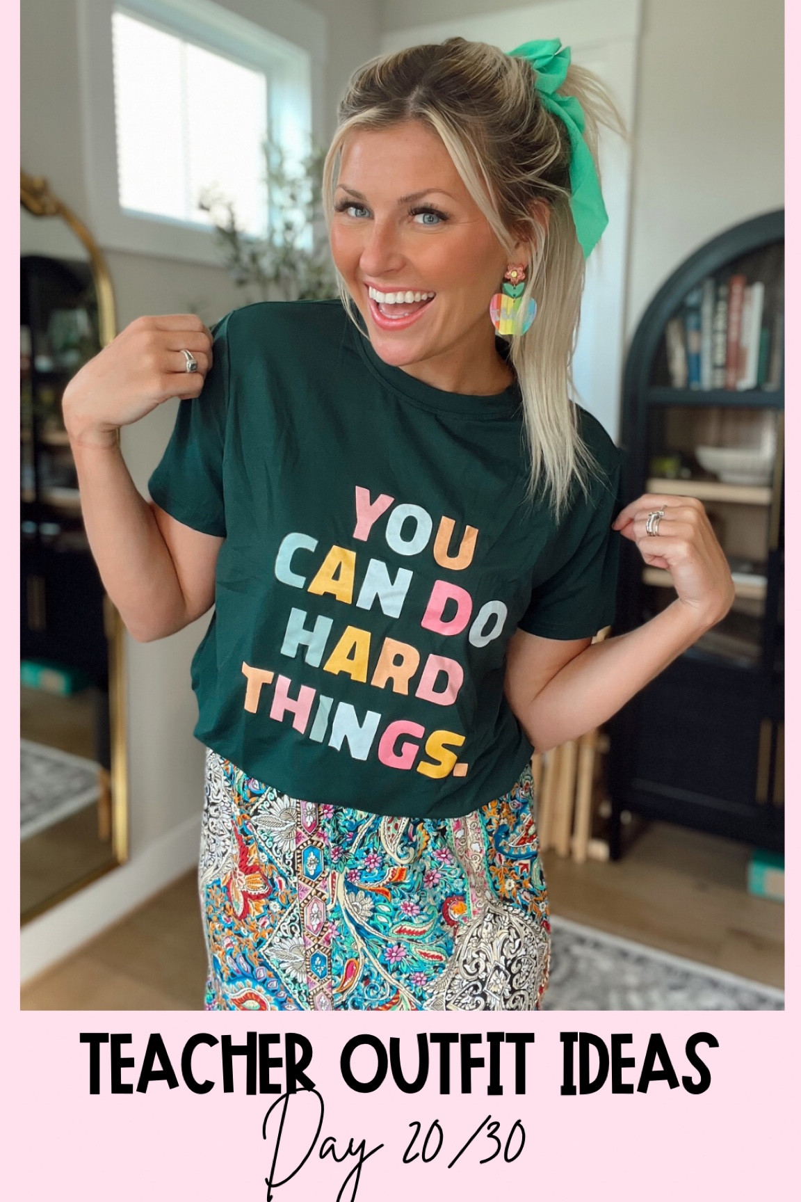 Teacher outfit ideas day 20/30💚
Shirt size L (sized up for a looser fit)
Skirt M

#LTKFindsUnder100 #LTKFindsUnder50 #LTKStyleTip