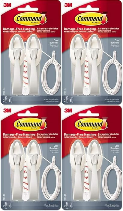 3M 17304 Command Cord Bundlers 4 Pack (8 Bundlers) | Amazon (US)