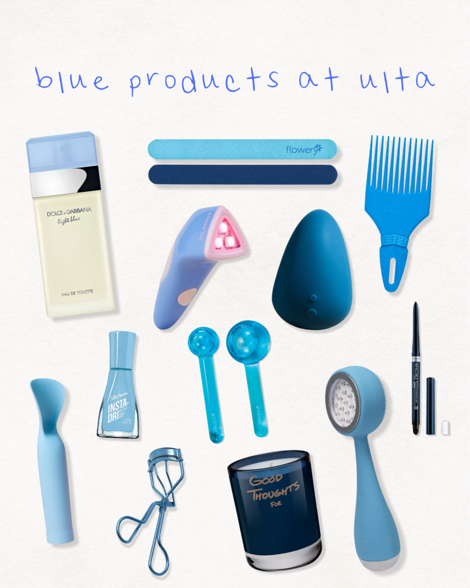 blue, ulta, ulta finds, Sephora, makeup, skincare, wellness, spa, relaxing, pms, gift, red light, acne, cleanser, brush, vibrator, eyeliner, hair, brush, curl, curly, curls, nail file, nail polish, eye, eyelash curler, globe, cold

#LTKover40 #LTKstyletip #LTKbeauty