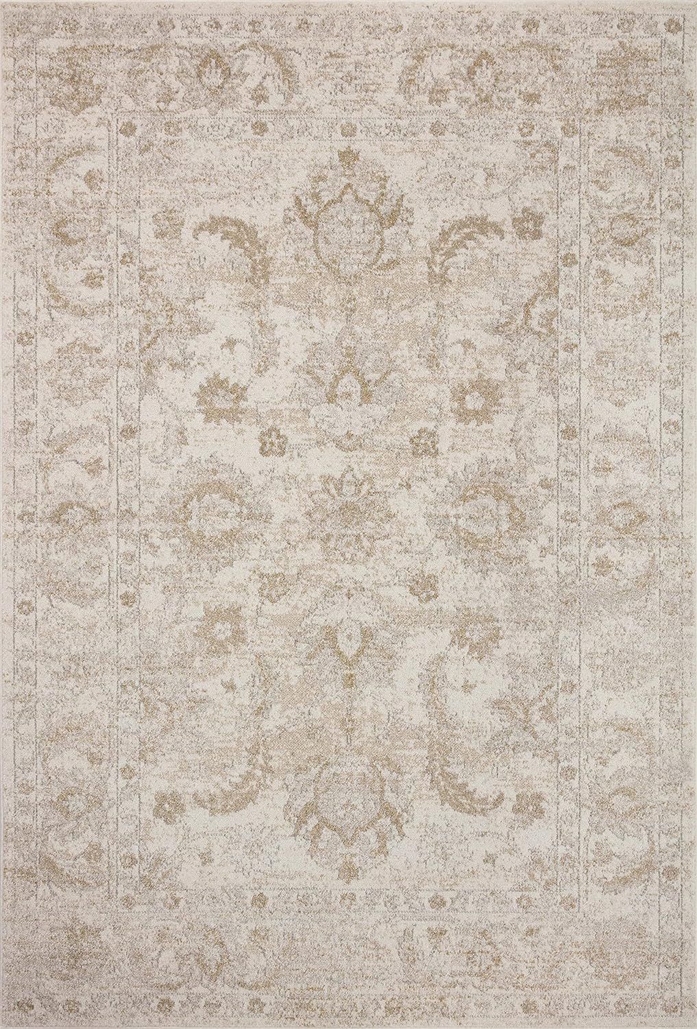 Loloi II Odette Collection ODT-03 Ivory/Beige 6'-7" x 9'-6" Area Rug | Amazon (US)