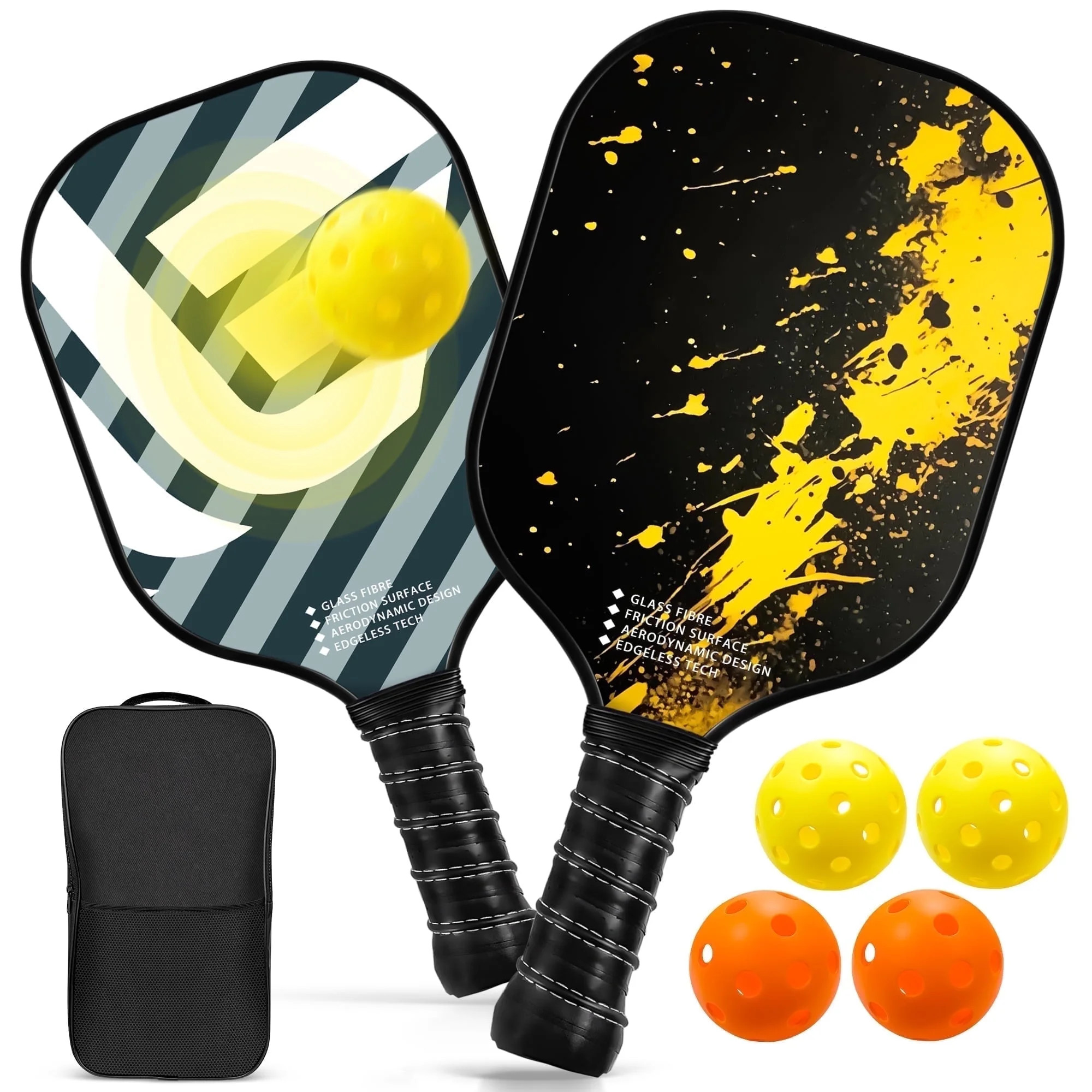 NFTIGB USAPA Approved Pickleball Paddle Set – Dual Rackets (Defensive & Offensive) with Fibergl... | Walmart (US)