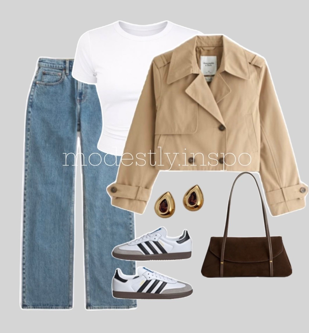 #modest #modestoutfits #modestideas #outfitideas #outfits #outfitinspo #outfitstyling #styling #stylingoutfits #stylingideas #modesty #modeststyle #classystyle #classyoutfits #elegant #elegantoutfits #chicoutfits #falllooks #fallfashion #fallideas #winterideas #winterinspo #winteroutfits #autumnoutfits #winter #fall #croppedtrenchcoat #trenchcoat #sambas #adidas #suedebag

#LTKootd #LTKSaleAlert #LTKgrwm