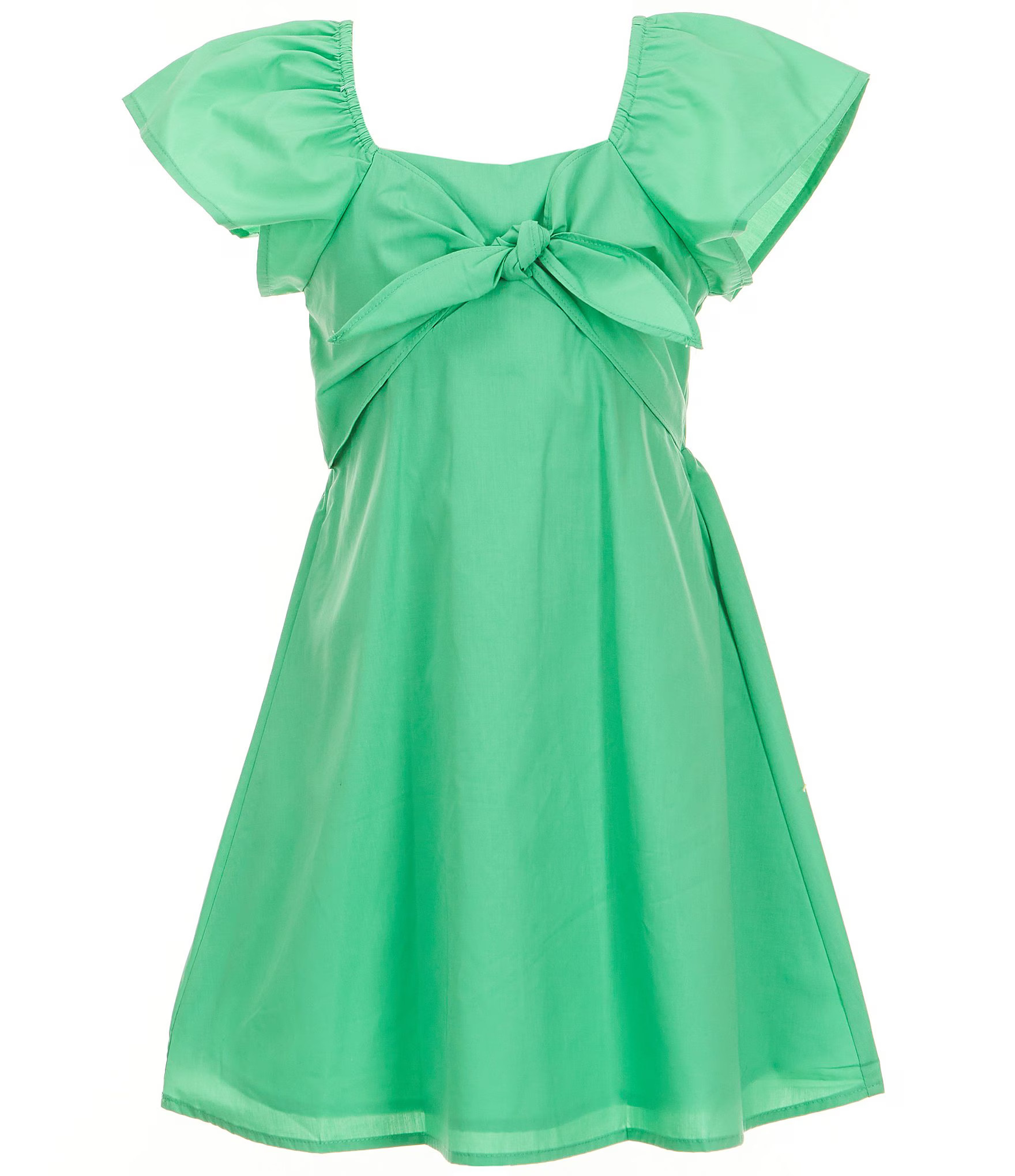 Big Girls 7-16 Short Sleeve Ruffle Bow Dress | Dillard's