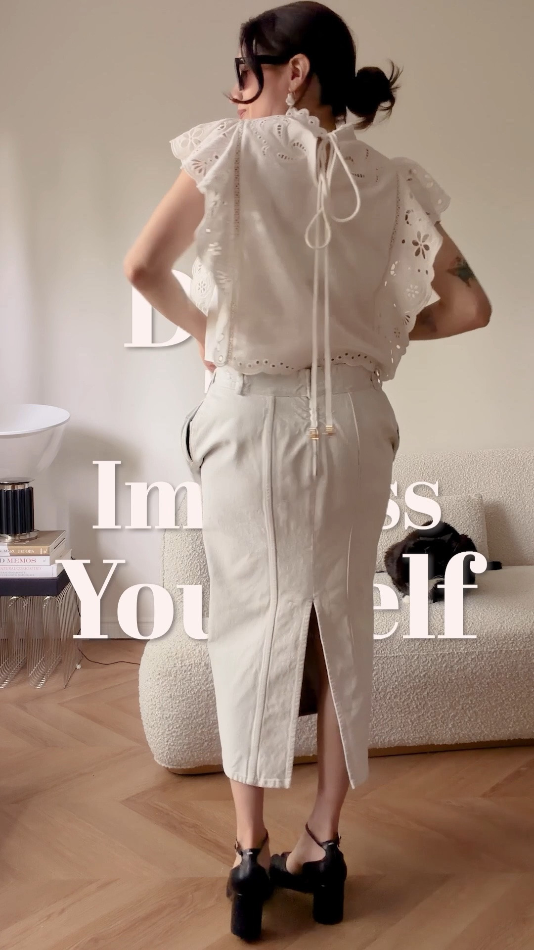 1 Base. 4 Outfits. Styling this gorgeous Fabrique Lilou Embroidery Ruffle-Sleeve Top in a size small. Fits true to size.

#LTKsummer #LTKstyletip #LTKmodest