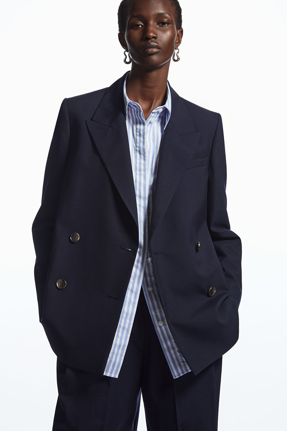 REGULAR-FIT DOUBLE-BREASTED BLAZER | COS UK