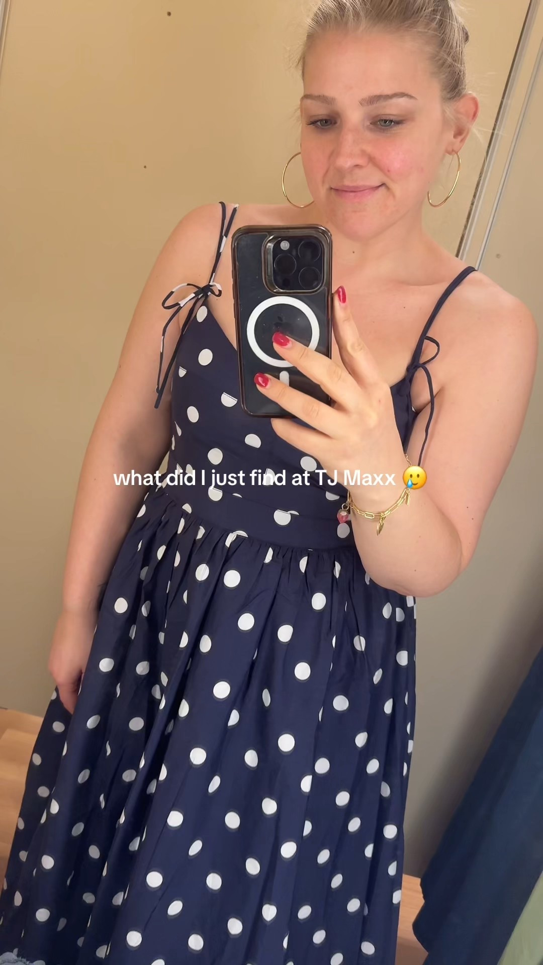 Found the cutest polka dot dress at TJ Maxx. Can wear it now with boots and a denim jacket, or in the summer with a sandal or heel. 

#LTKSaleAlert #LTKMidsize #LTKFindsUnder50