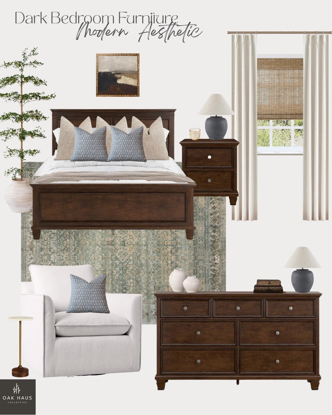 Dark bedroom furniture modern design, modern bedroom, how to update dark furniture, master bedroom with dark cherry furniture, cherry bedroom furniture, dark wood bed, dark wood
Dresser, modern organic bedroomms

#LTKHome #LTKFamily #LTKStyleTip