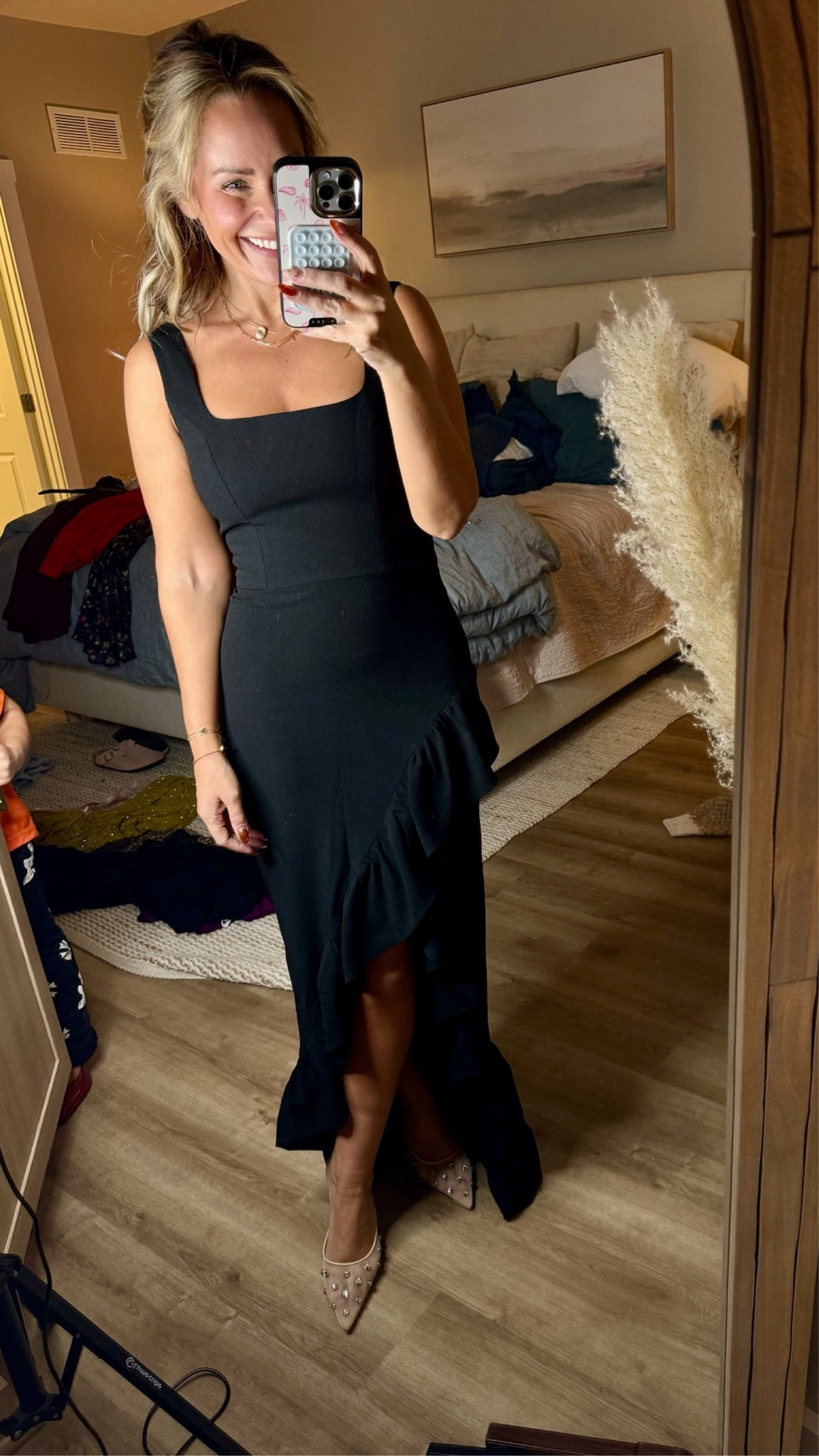 Back in stock!✨ this ruffle black dress from Nordstrom is so good! Under $200💁🏼‍♀️

wedding guest dresses, event wear dress, formal dress, Nordstrom, maxi dresses, long dresses, Claire Tammaro 

#LTKSeasonal #LTKStyleTip #LTKWedding