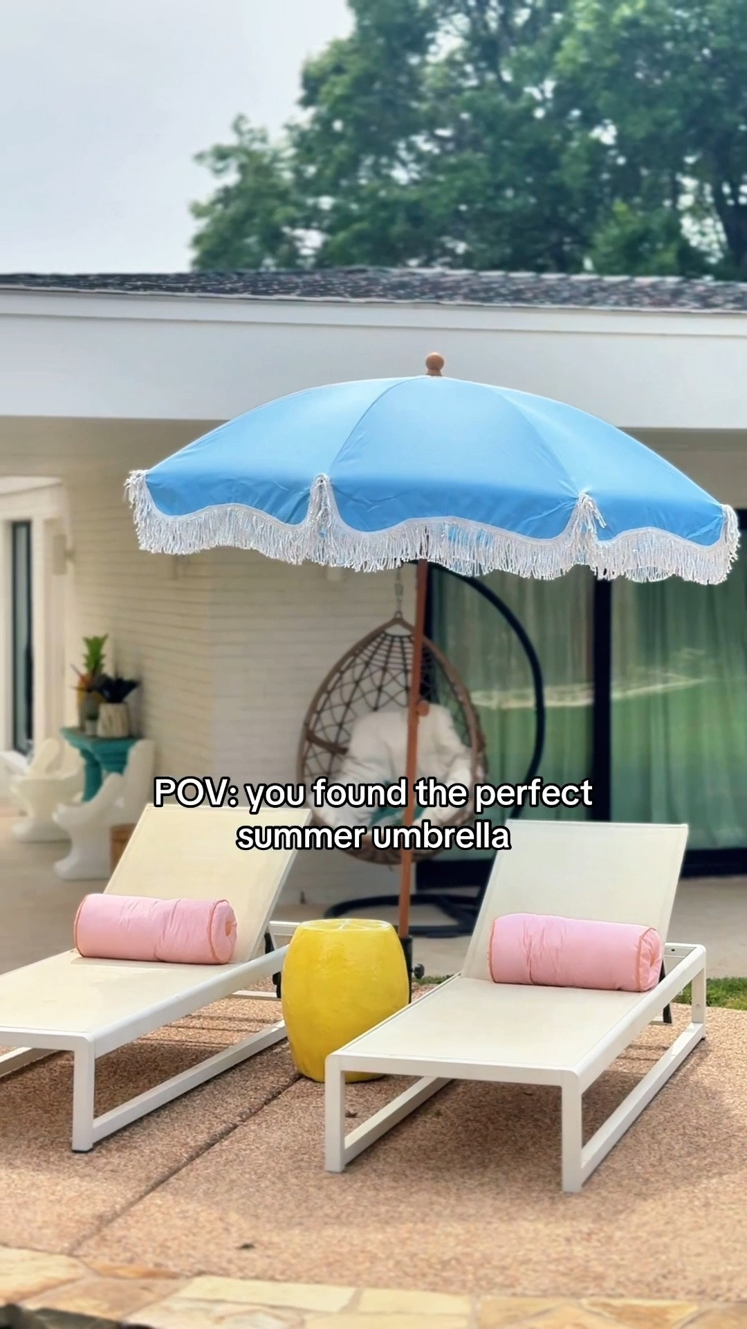 Bring vintage vibes to your backyard! This fringed patio umbrella turns any space into a summer escape. Shade, style, and serious compliments await!
#PatioGoals #BackyardVibes #FringeUmbrella #SummerDecor #TikTokMadeMeBuyIt #OutdoorAesthetic #PatioStyle #HomeGlowUp #GardenInspo #BohoVibes 

#LTKFindsUnder100 #LTKSeasonal #LTKHome