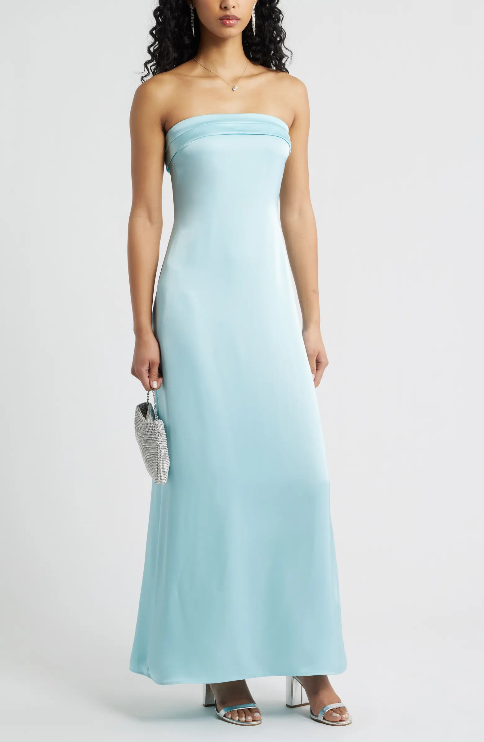 Strapless Satin Gown | Nordstrom