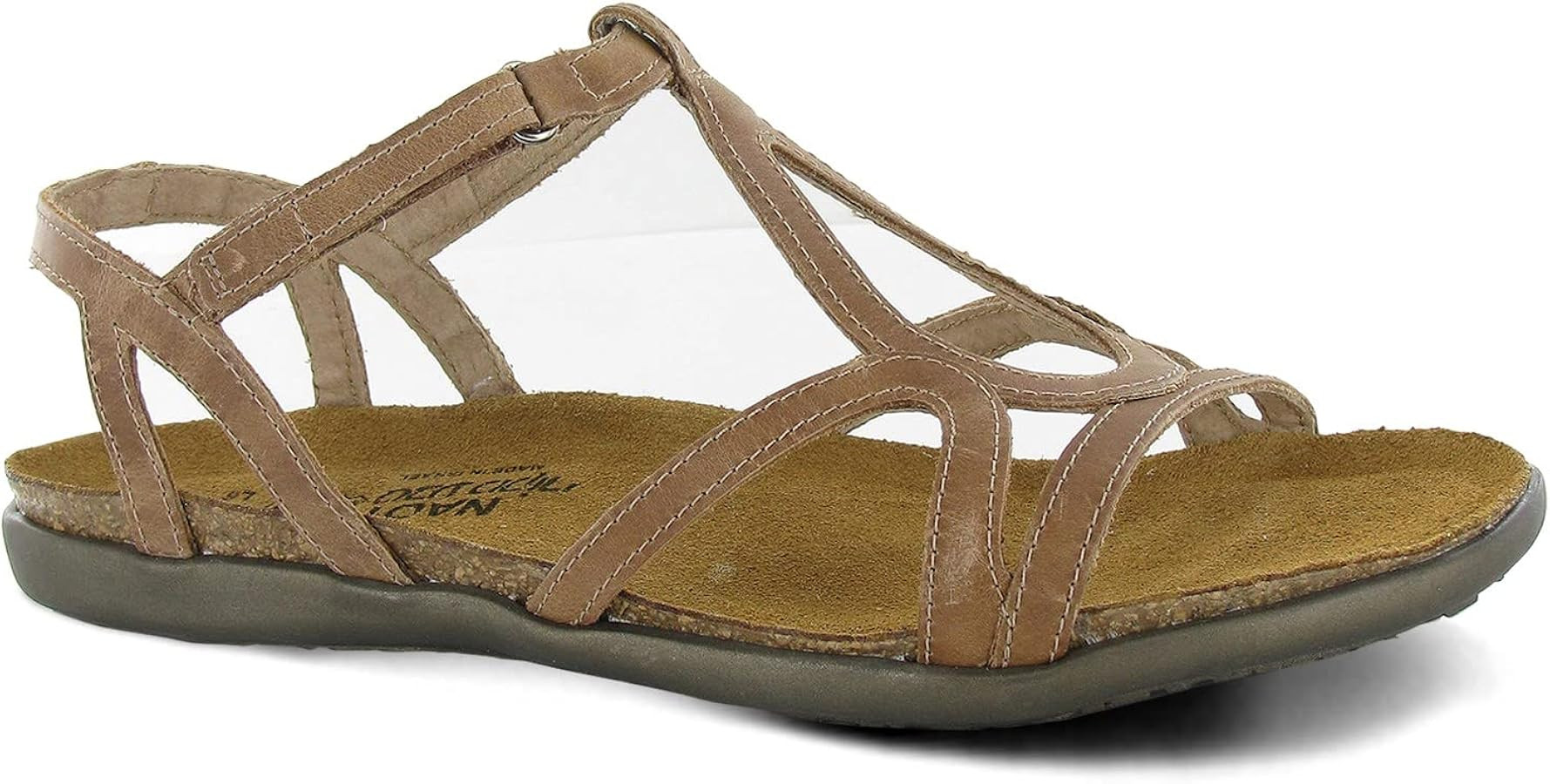 NAOT Footwear Women’s Dorith Sandal with Cork Footbed and Arch Support Footbed - Adjustable San... | Amazon (US)