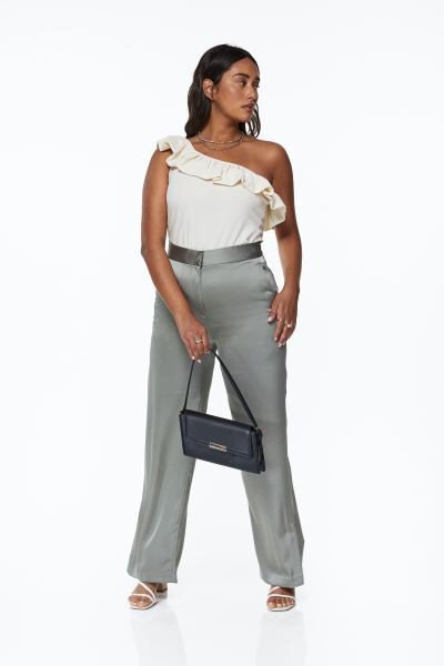 Flounced One-shoulder Top | H&M (US + CA)