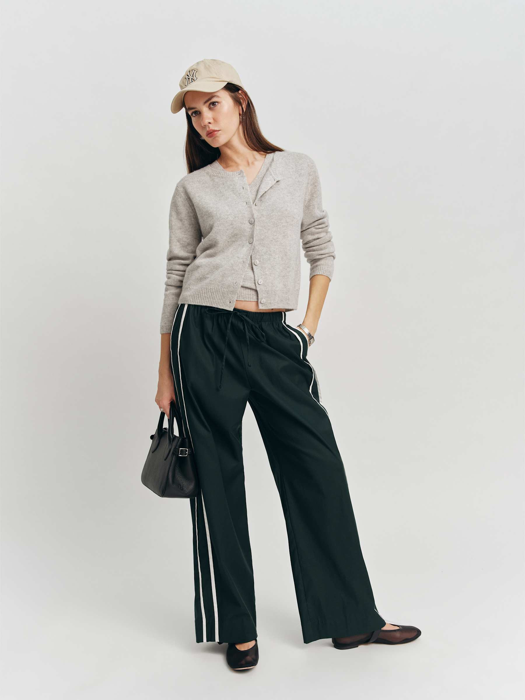 Clara Cashmere Crew Cardigan | Reformation (Global)