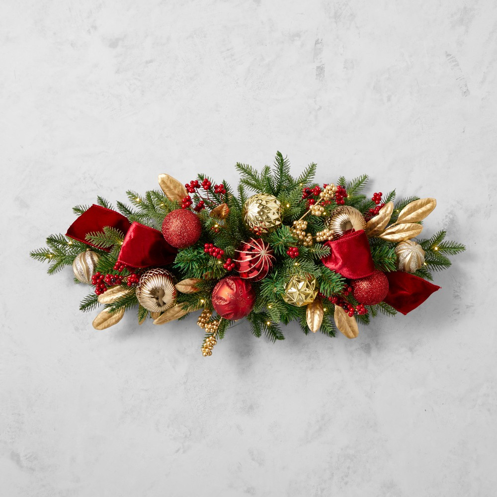 'Twas the Night Before Christmas Pre-Lit Faux Centerpiece | Williams-Sonoma