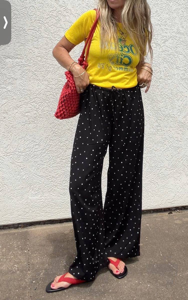 Carlene Polka Dot Pants | Ascot + Hart