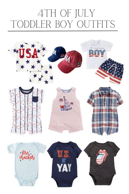 Cute 4th of July outfits for baby or toddler boys!! ❤️💙

#toddlerclothes #baby #4thofjuly #outfitideas #babyclothes 

#LTKbaby #LTKfit #LTKkids