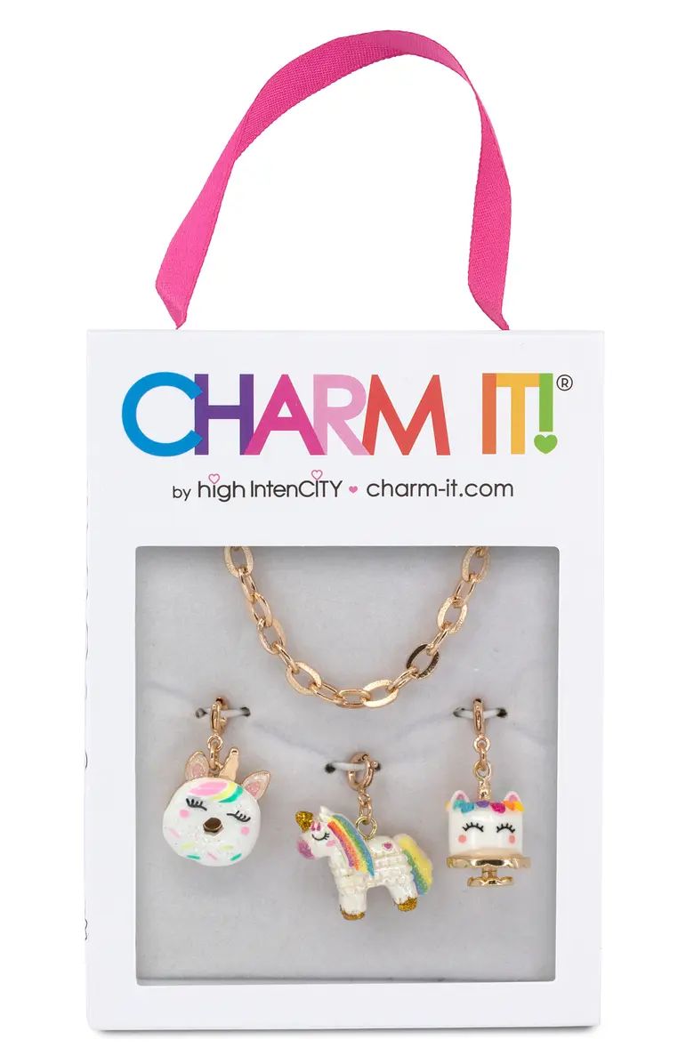 High IntenCity Kids' Charm It Unicorn Charm Bracelet Set | Nordstrom | Nordstrom