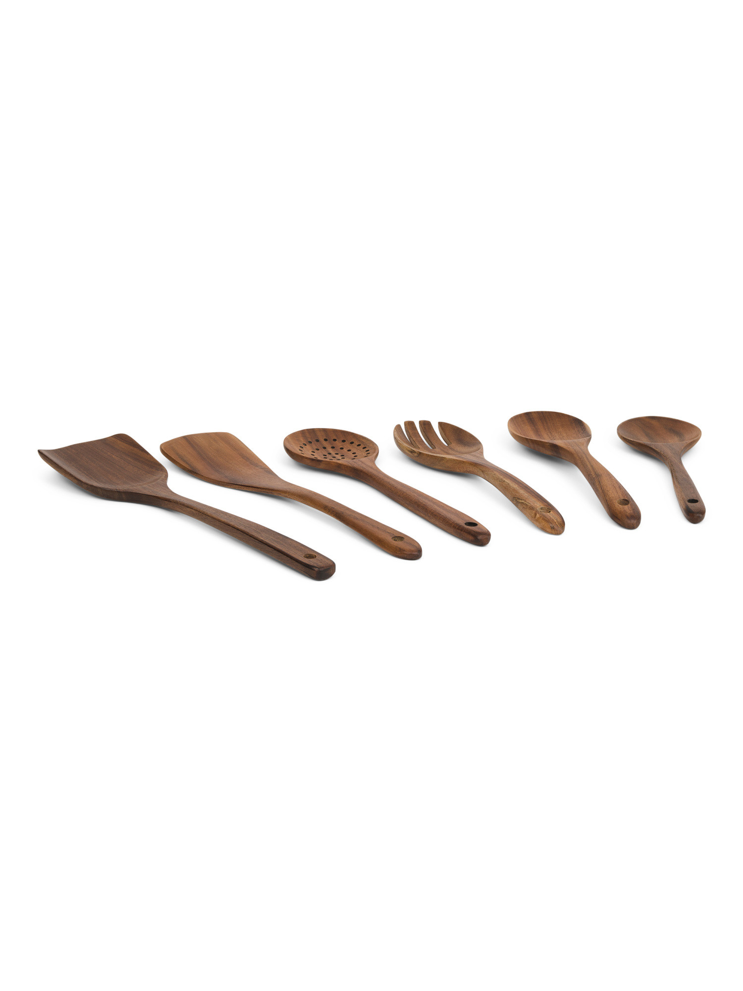 6pc Teak Wood Utensils Set | TJ Maxx
