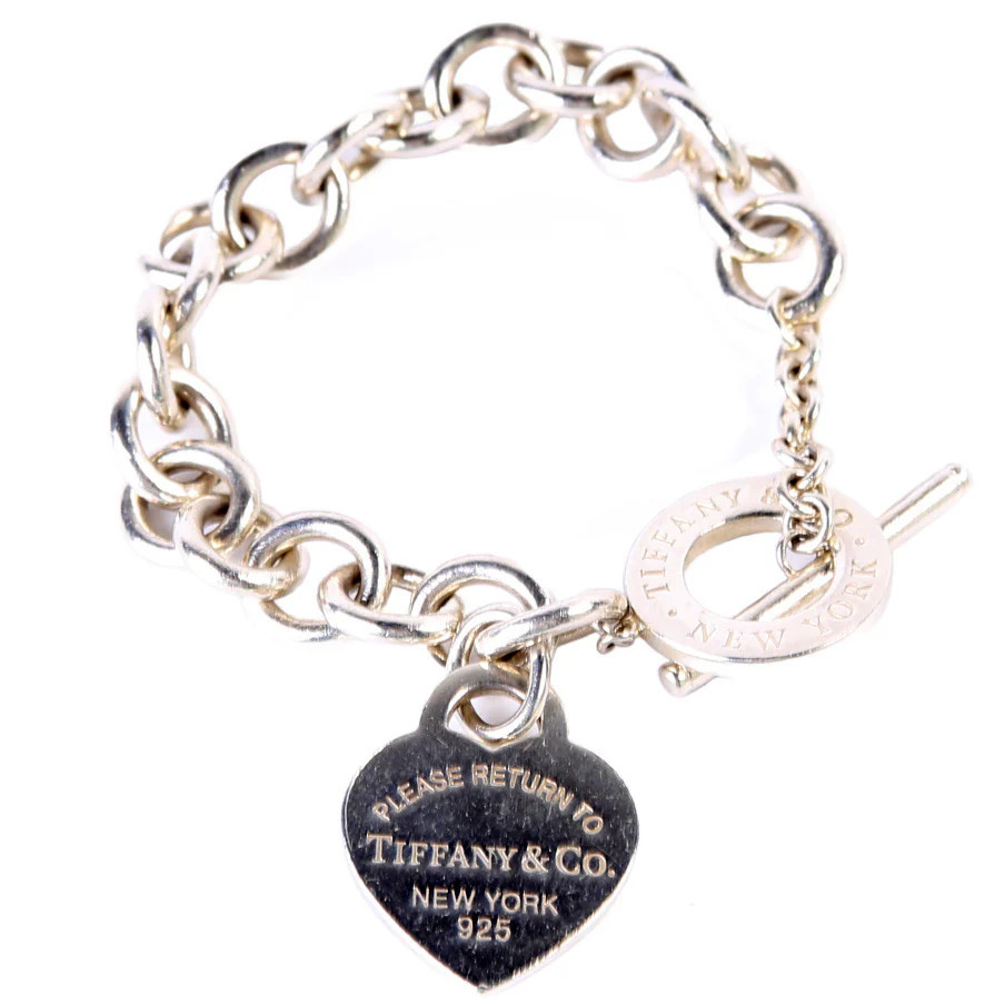 Toggle Heart Please Return To 925 Bracelet | Keeks Designer Handbags
