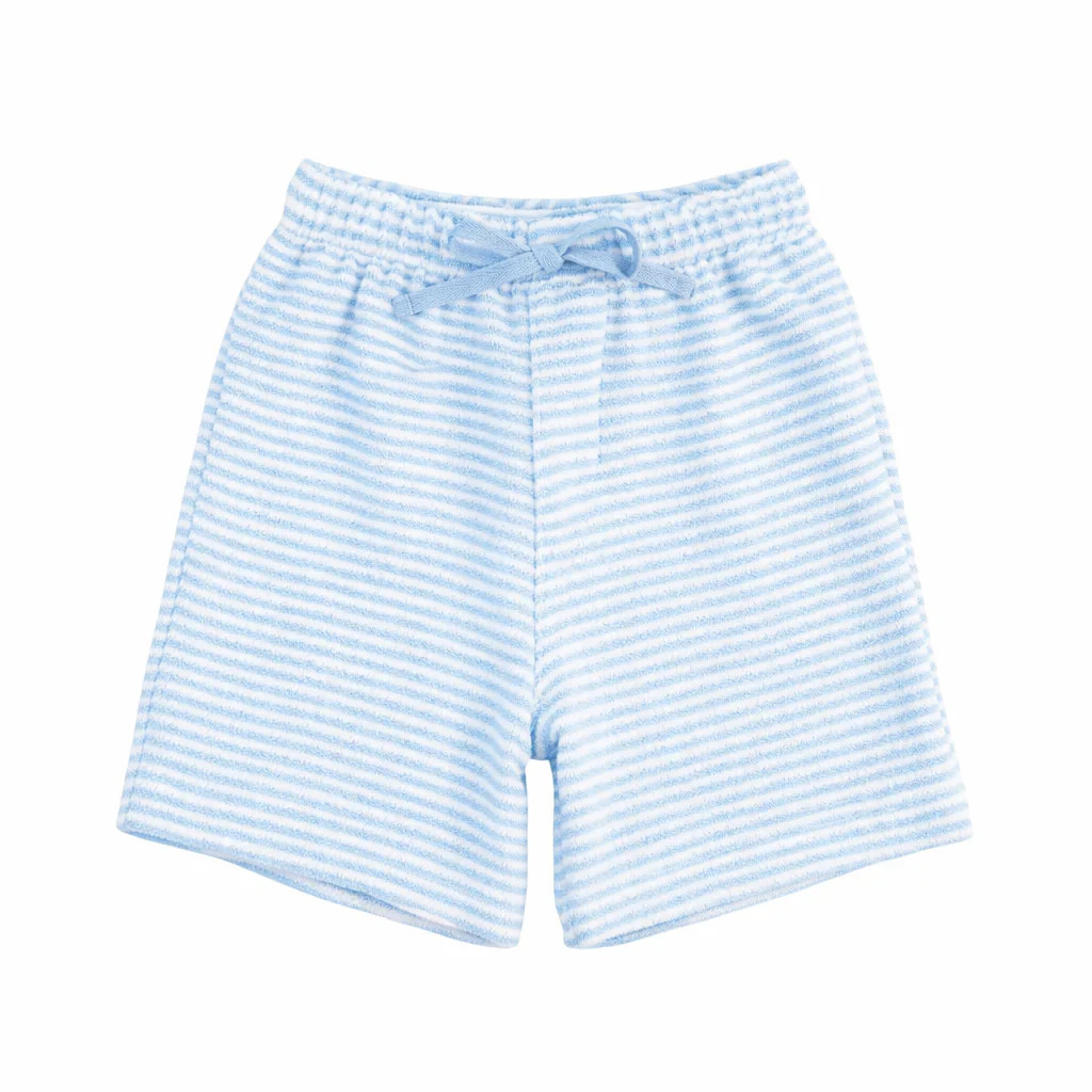 Florence Eiseman Blue Stripe Terry Shorts | JoJo Mommy
