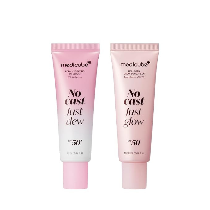 medicube No Cast Sunscreen Duo - PDRN Sun Serum & Collagen Sunscreen | Amazon (US)