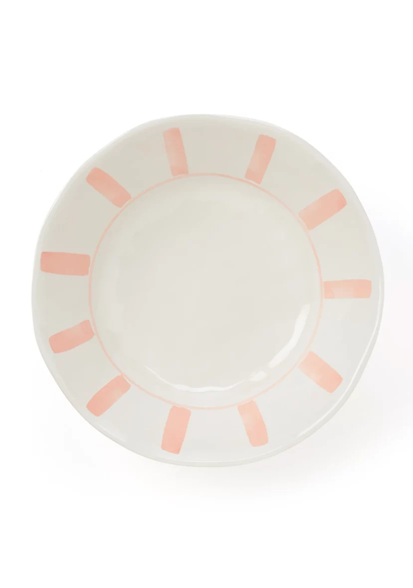 Set of 4 Striped Melamine Salad Bowls | Belk