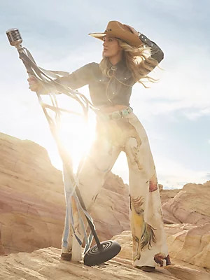 Wrangler x Lainey Wilson Horse Cheeky Wide Leg Jean | Wrangler