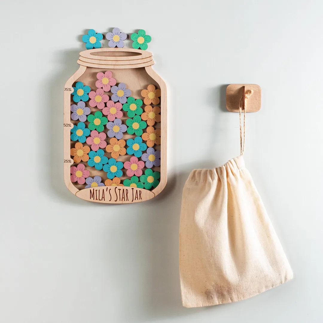 Magnetic Reward Jar with Tokens, Reward System for Kids Behavior, Personalized Reward Jar, Gifts ... | Etsy (US)