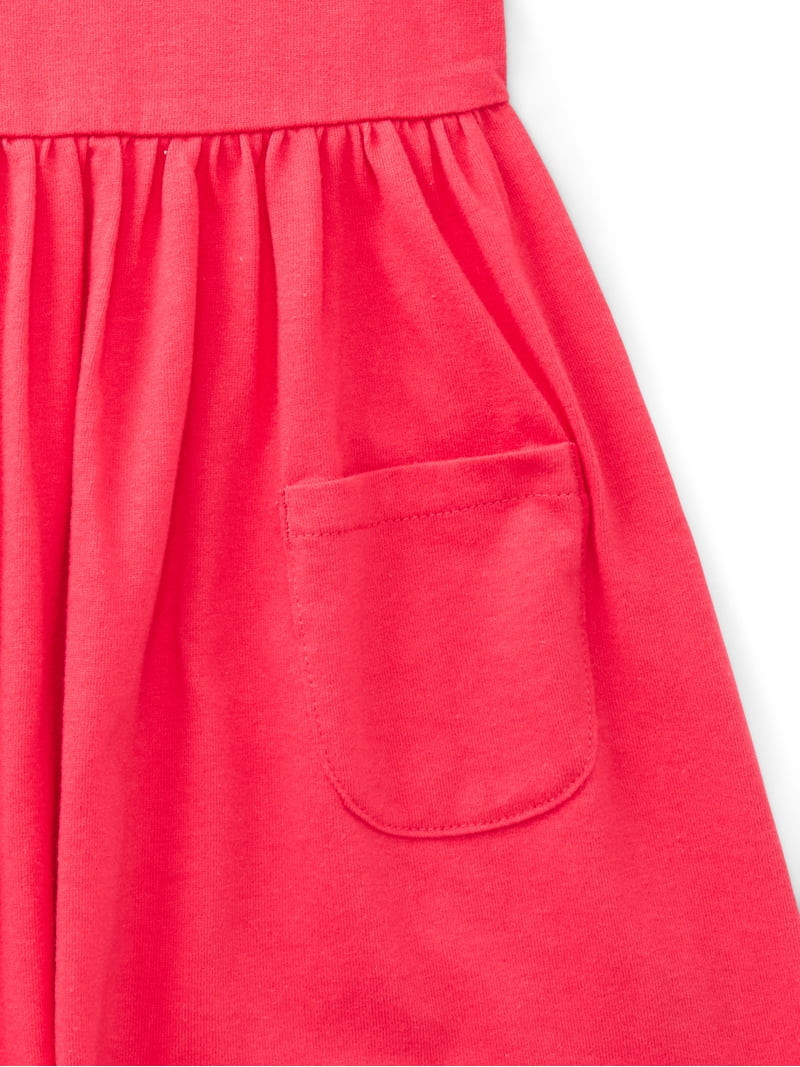 Wonder Nation Toddler Girls Play Dress with Short Sleeves, Sizes 12M-5T | Walmart (US)