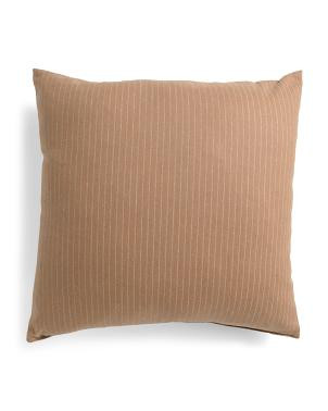 24x24 Wool Blend Mcinnis Pinstripe Oversized Luxury Pillow | TJ Maxx