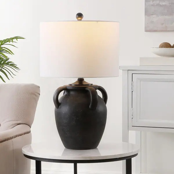 SAFAVIEH Lighting Rhynne Modern 23-inch Table Lamp - 13 in. W x 13 in. D x 23 in. H - Bed Bath & ... | Bed Bath & Beyond