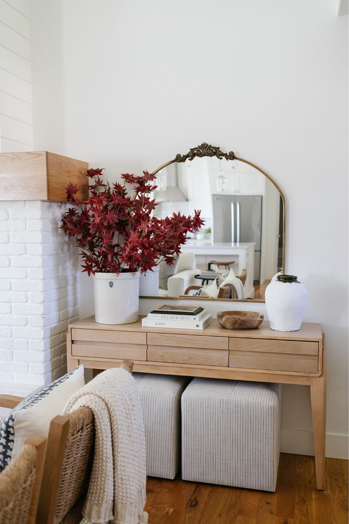 Target Studio McGee console table and upholstered ottomans are both currently in stock!!

#LTKhome #LTKSeasonal #LTKfindsunder100