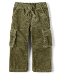 Baby And Toddler Corduroy Wide Leg Cargo Pants - green | The Children's Place