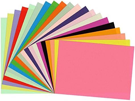200 Sheets A4 Colorful Origami Paper, 20 Colors Assorted Printed Cardstock Paper 70GSM for Craft,... | Amazon (US)