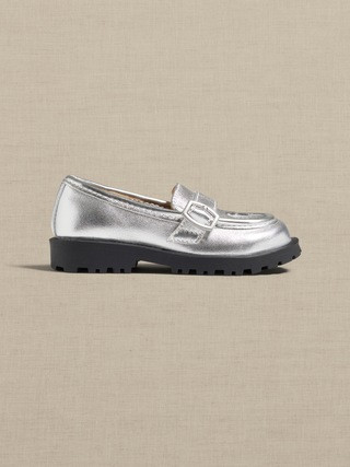 Luz Metallic Leather Loafer For Toddler | Banana Republic (US)