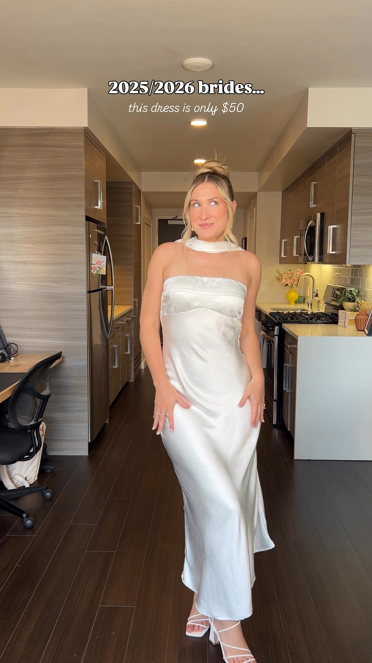 This as a rehearsal dinner dress would be perfect!! it also comes in other colors if you wanted to wear it as a wedding guest dress! 

#LTKWedding #LTKFindsUnder100 #LTKSeasonal