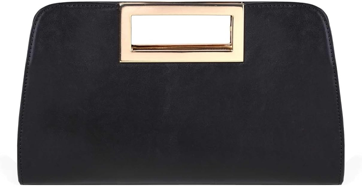 VASCHY Clutch Purse for Women,Fashion Vegan Leather Cut-Out Handle Evening Handbag Crossbody Shou... | Amazon (US)