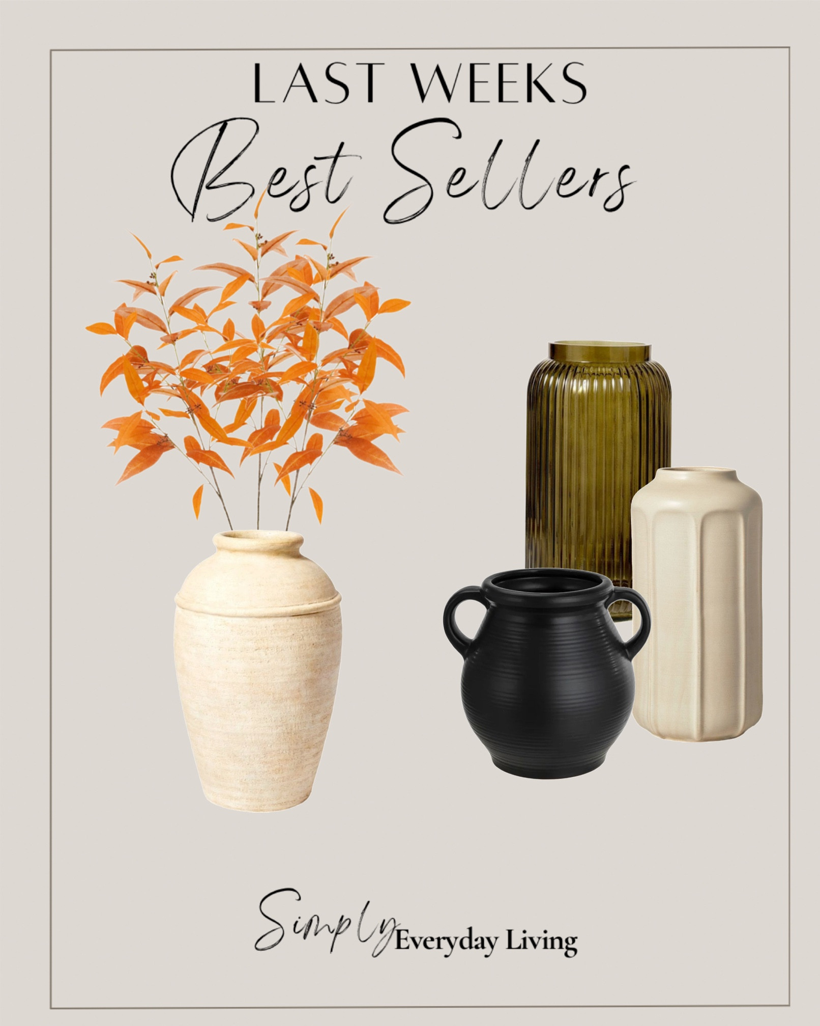 Here are my top vase and stems picks for last week!

#LTKHoliday #LTKhome #LTKSeasonal