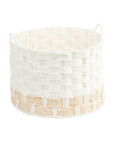Paper Cord Round Basket | TJ Maxx