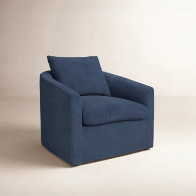 Menta Upholstered Swivel Barrel Chair | Wayfair North America