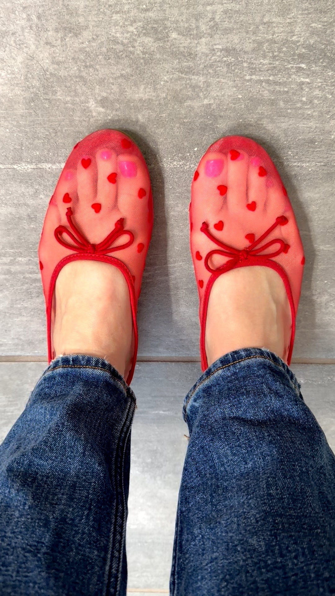 Under $25 mesh ballet flats! So perfect for Valentine’s Day. Not much support but so cute. I also got the black polka dot. 

#LTKValentine #LTKootd #LTKSeasonal