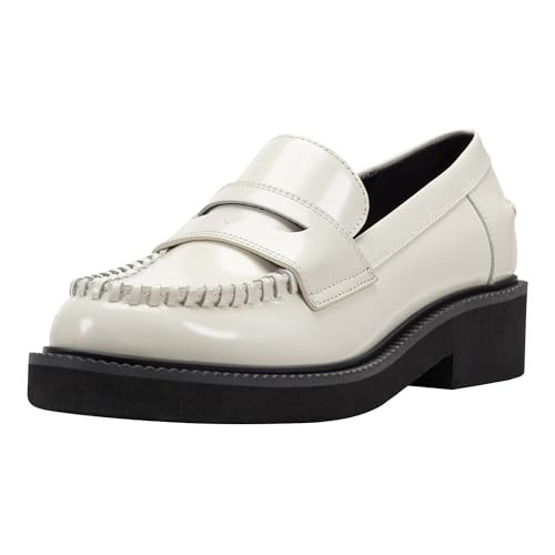 Marc Fisher LTD Women's Dagman Cream Leather 8 Medium | Amazon (US)