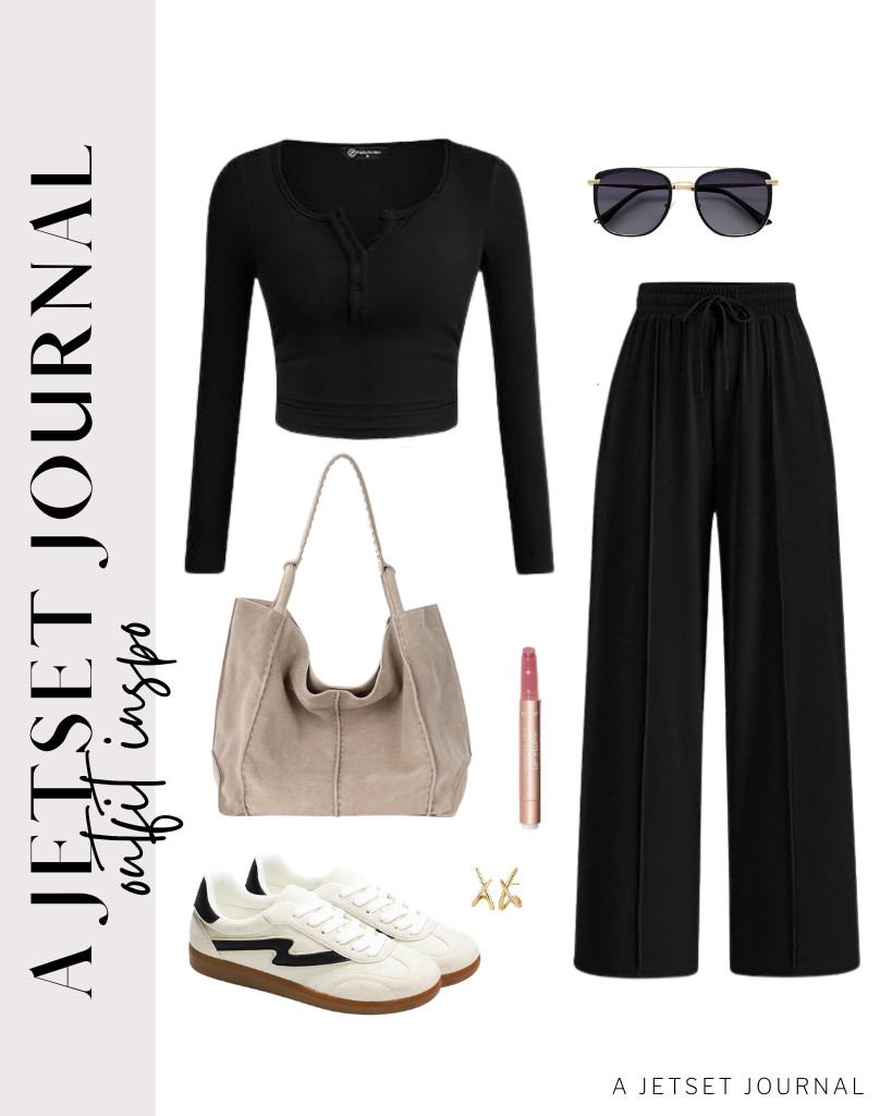 An all-black outfit remains one of my favorite choices, especially when I’m traveling. Pairing it with Project Cloud sneakers and a large tote bag creates a great look. Don’t forget to apply some lip plumper from Tarte for that extra touch! 

 #LTKSeasonal #LTKSaleAlert #LTKTravel