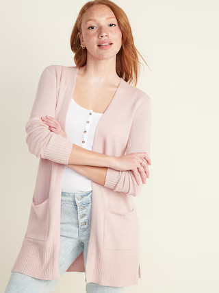 Long-Line Open-Front Sweater for Women | Old Navy (US)