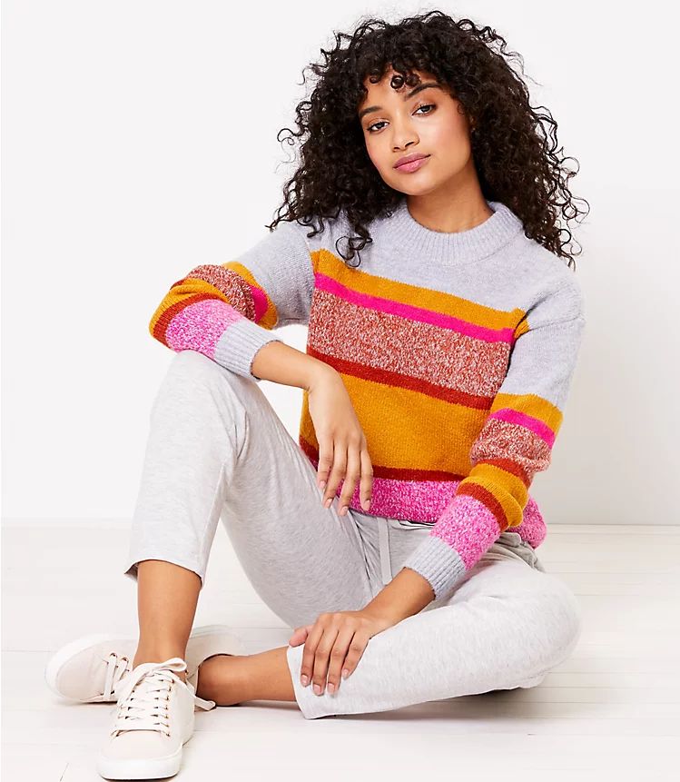 Lou & Grey Striped Sweater | LOFT | LOFT