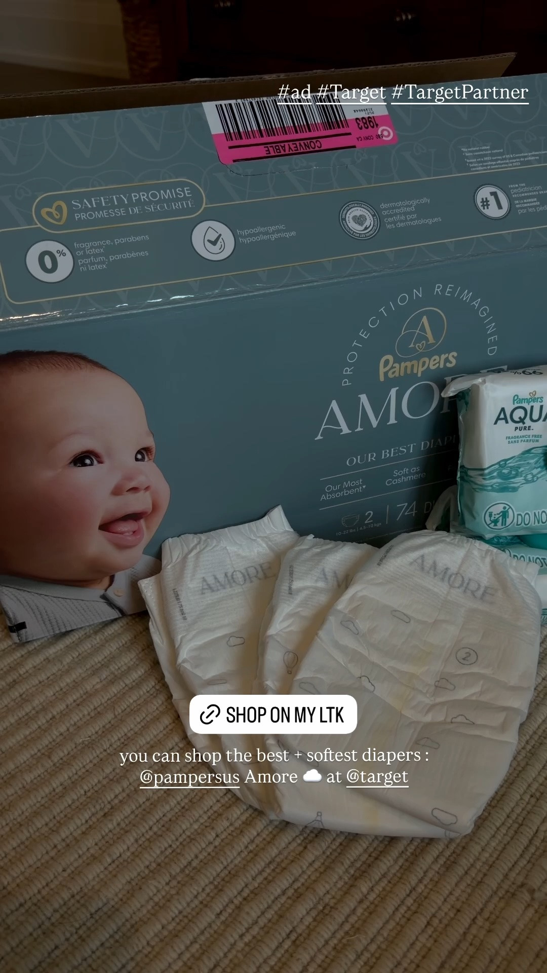 #ad partnering with @target and @pampersus for their in-store event on 10/3 from 12-4pm! ☁️ 

#Target #TargetPartner #amore #pampers