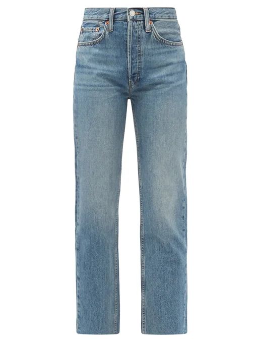 Rigid Stove Pipe high-rise jeans | Re/Done Originals | Matches (UK)