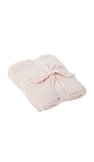 Barefoot Dreams Kids Cozychic Light Ribbed Baby Blanket in Pink. | Revolve Clothing (Global)