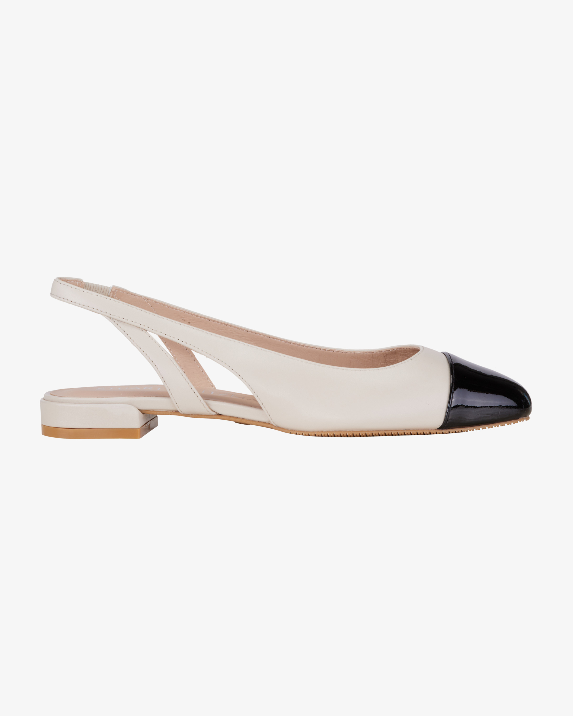 Slingback-Ballerinas für Damen von Stuart Weitzman in Creme und Schwarz. Aus
hochwertigem Leder ... | Lodenfrey (DACH)