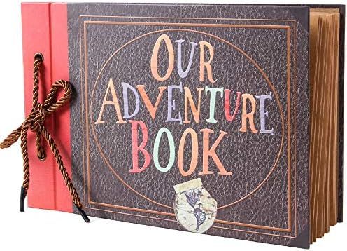 Vienrose Our Adventure Book Scrapbook Photo Album Up Movie Scrap Book DIY for Wedding Best Friend... | Amazon (US)